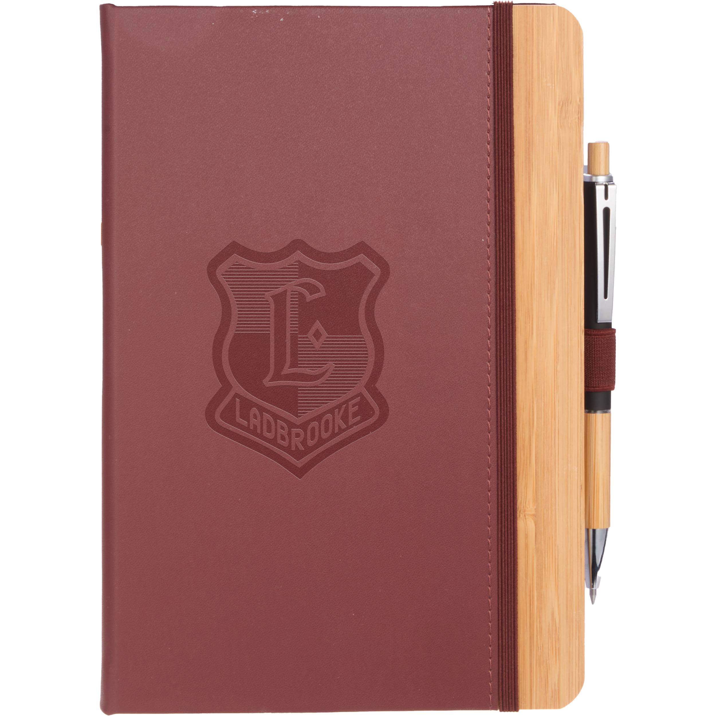 5.5” x 8.5” FSC® Recycled Bamboo Fiber PU Journal - Image 12