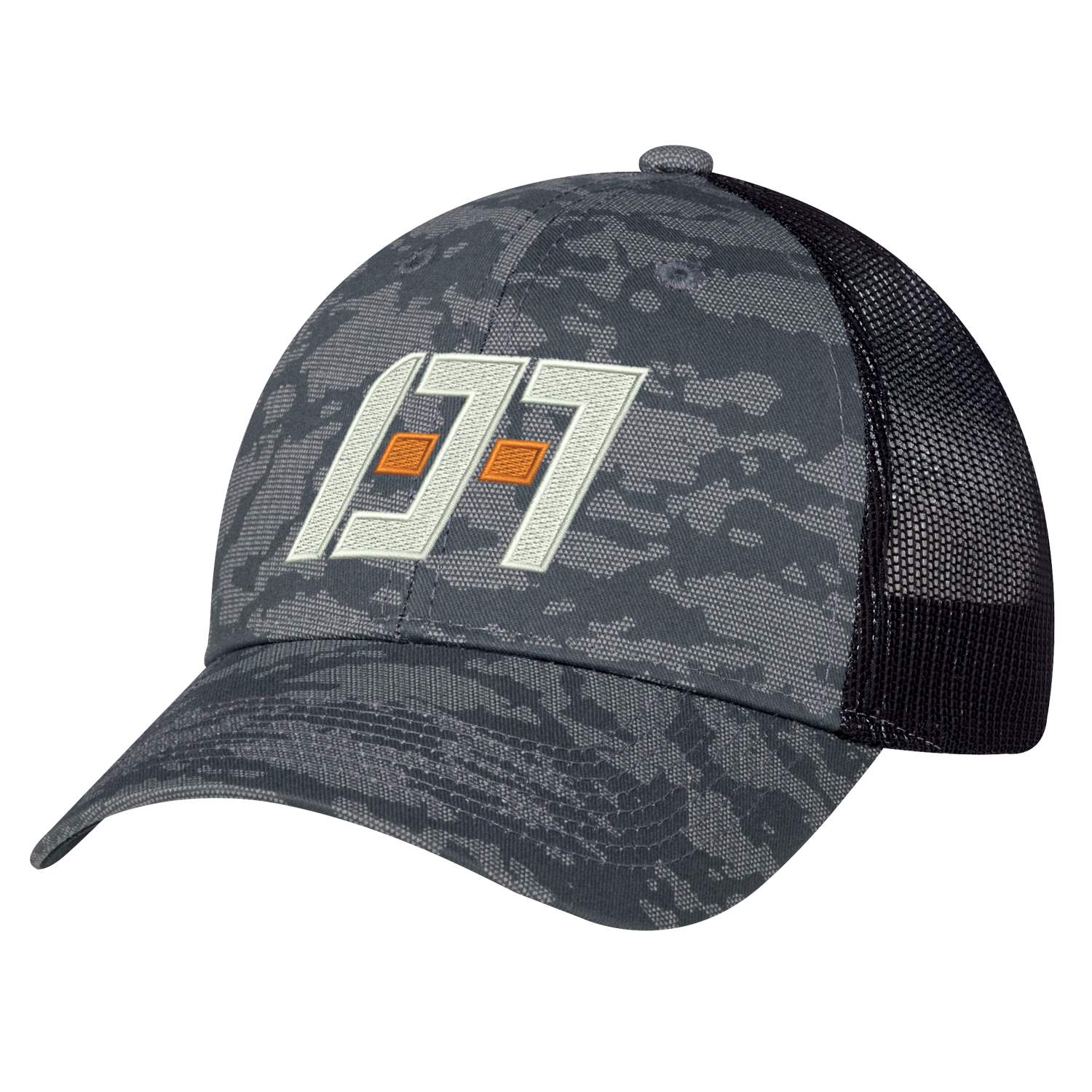 6 Panel Constructed Full-Fit (Urban Camo, Mesh Back) Cap — AJM 3H647M