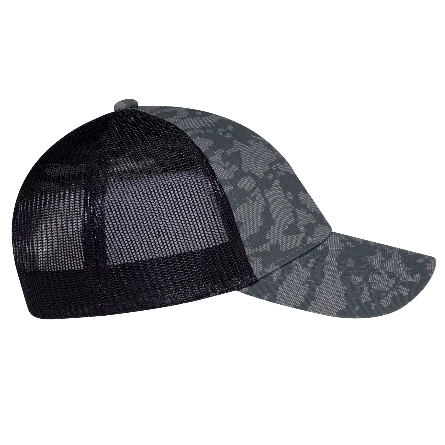 6 Panel Constructed Full-Fit (Urban Camo, Mesh Back) Cap — AJM 3H647M - Image 7
