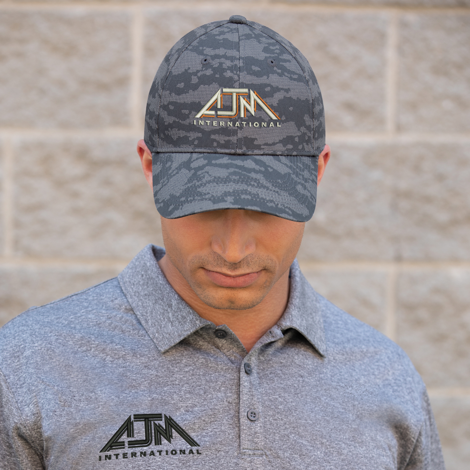 6 Panel Constructed Full-Fit (Urban Camo) Cap — AJM 3J630M - Image 2
