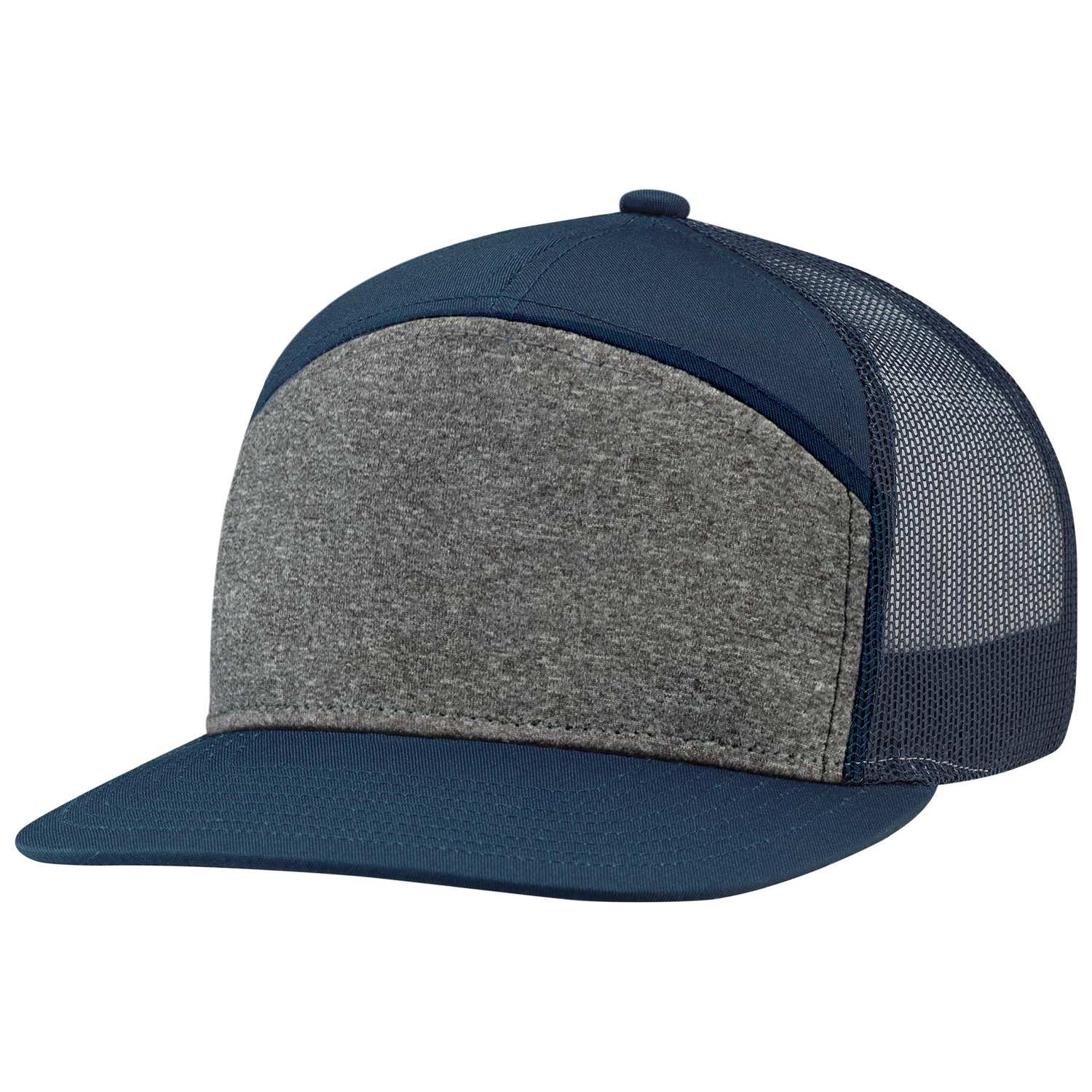 7 Panel Constructed Camper Style (Mesh Back) Cap — AJM 4G415M - Image 8