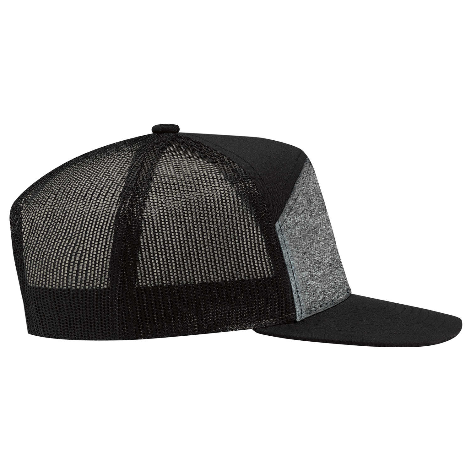 7 Panel Constructed Camper Style (Mesh Back) Cap — AJM 4G415M - Image 3