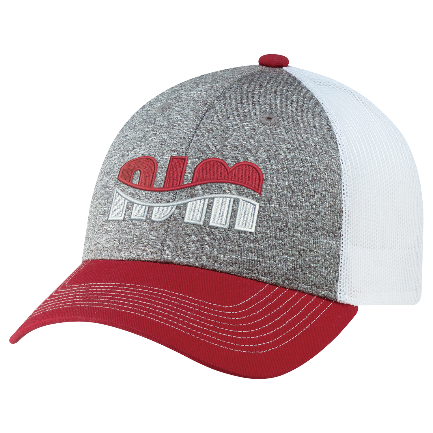6 Panel Constructed Full-Fit (Mesh Back) Cap — AJM 4G645M