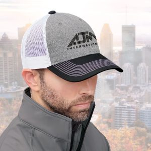 Alternative view of 6 Panel Constructed Full-Fit (Mesh Back) Cap — AJM 4G645M