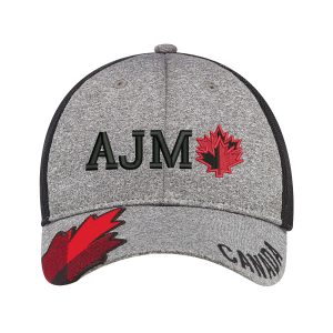 6 Panel Constructed Full-Fit (Canada, Mesh Back) Cap — AJM 4H337M