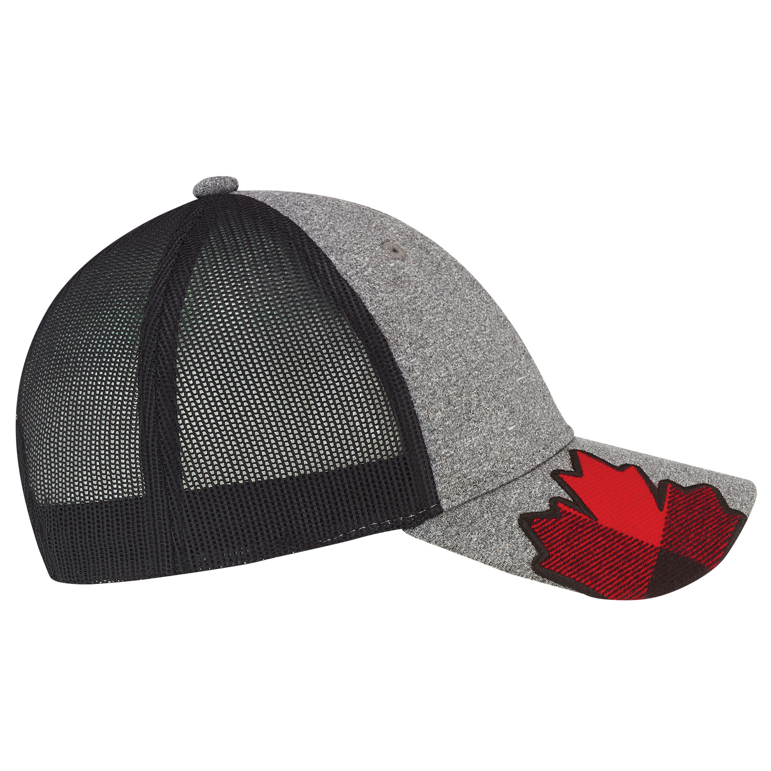 6 Panel Constructed Full-Fit (Canada, Mesh Back) Cap — AJM 4H337M - Image 3