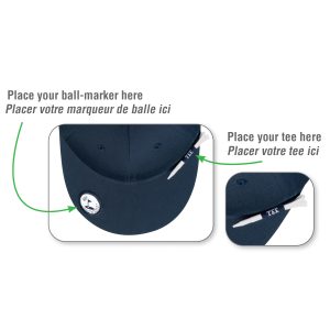 Alternative view of 6 Panel Constructed Full-Fit (Golf) Cap — AJM 5070M