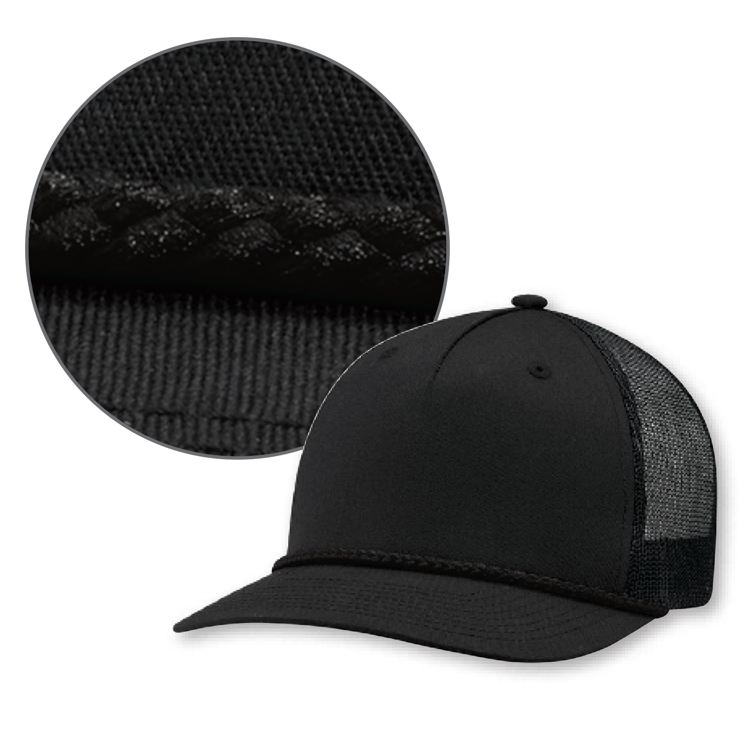5 Panel Constructed Pro-Round-Five (Mesh Back) Cap — AJM 5160M - Image 5