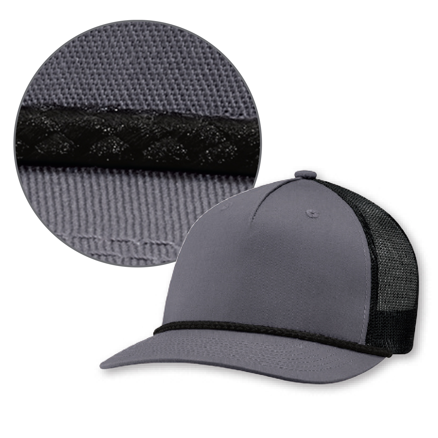 5 Panel Constructed Pro-Round-Five (Mesh Back) Cap — AJM 5160M - Image 7