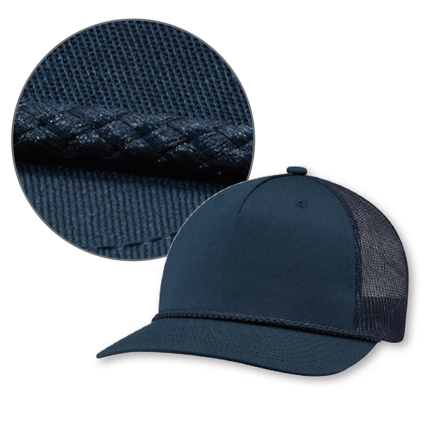 5 Panel Constructed Pro-Round-Five (Mesh Back) Cap — AJM 5160M - Image 8