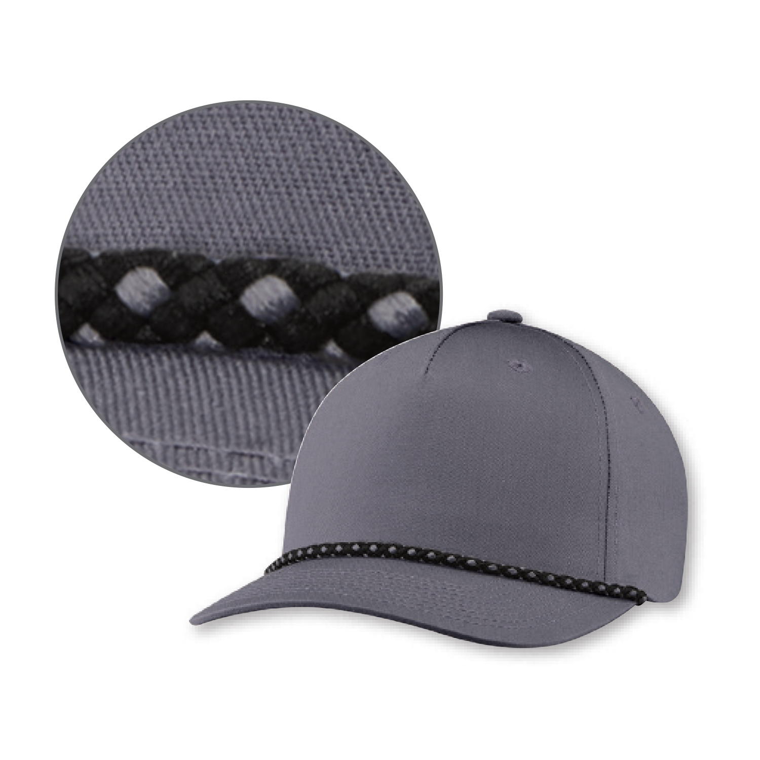 5 Panel Constructed Pro-Round-Five Cap — AJM 5170M - Image 5