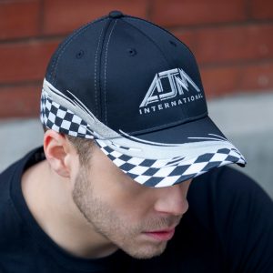 Alternative view of 6 Panel Constructed Full-Fit (Grand Prix Flare) Cap — AJM 5223M