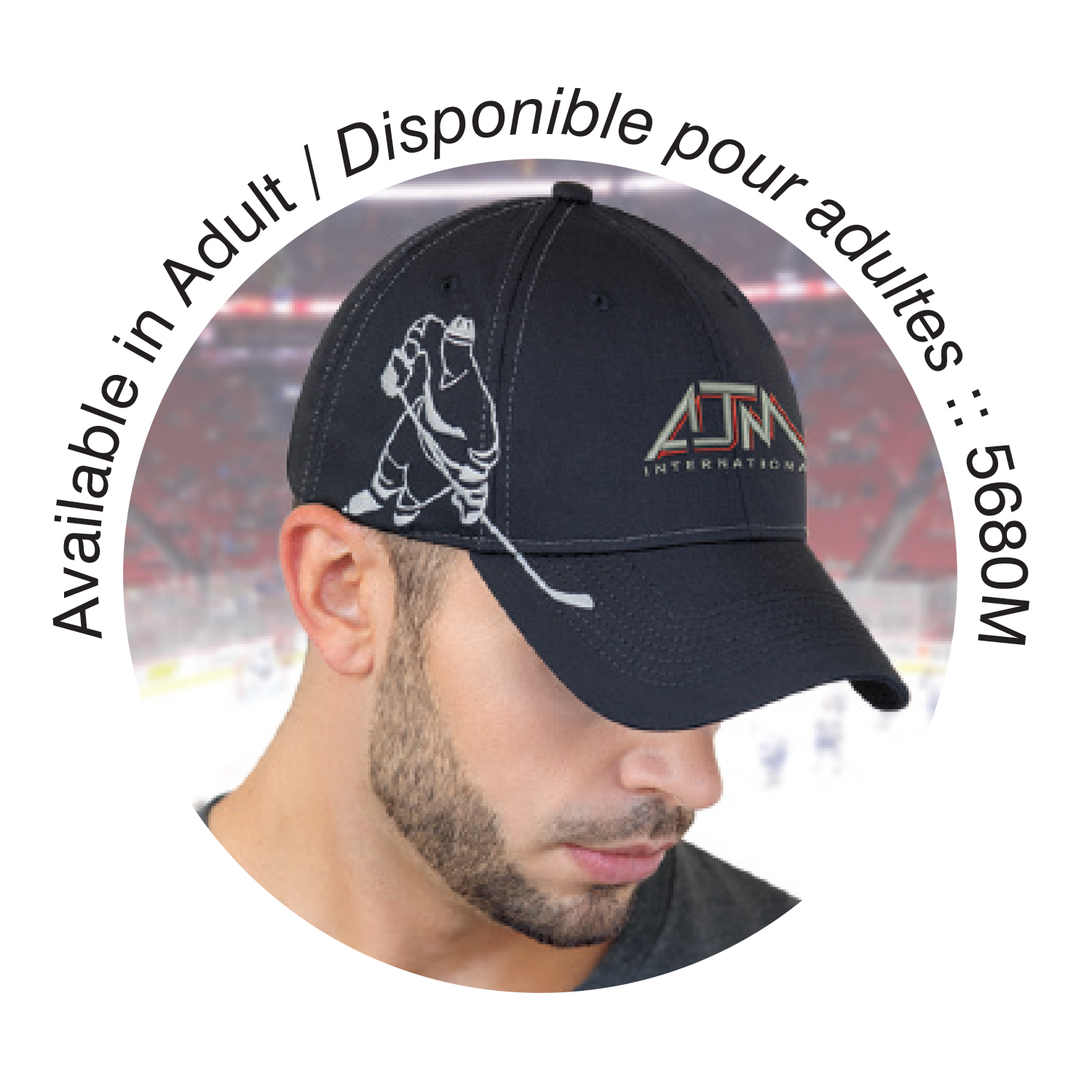 6 Panel Constructed Contour (Sports, Youth) Cap — AJM 5680B - Image 5