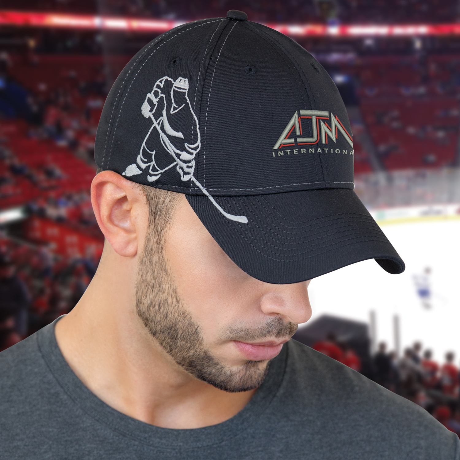 6 Panel Constructed Full-Fit (Sports) Cap — AJM 5680M - Image 2