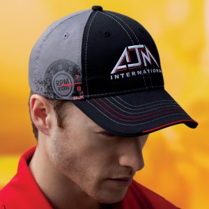 Alternative view of 6 Panel Constructed Full-Fit (Racing) Cap — AJM 5727M