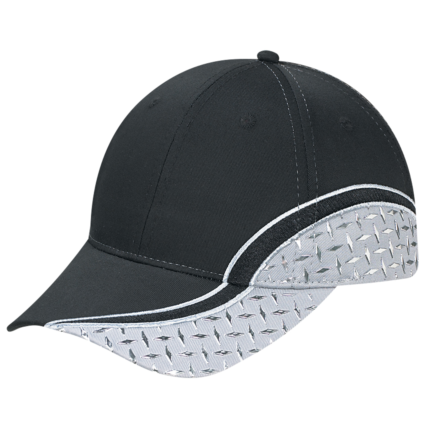 6 Panel Constructed Contour (Diamond Plate) Cap — AJM 5928M - Image 7