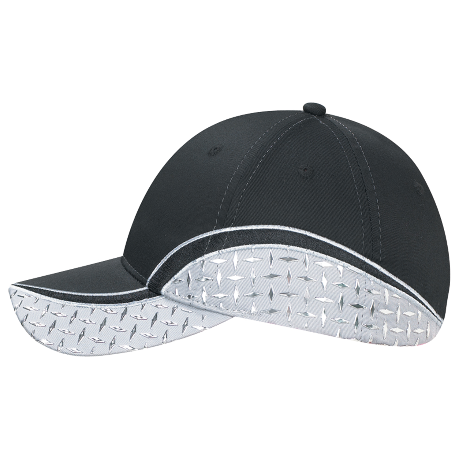 6 Panel Constructed Contour (Diamond Plate) Cap — AJM 5928M - Image 2