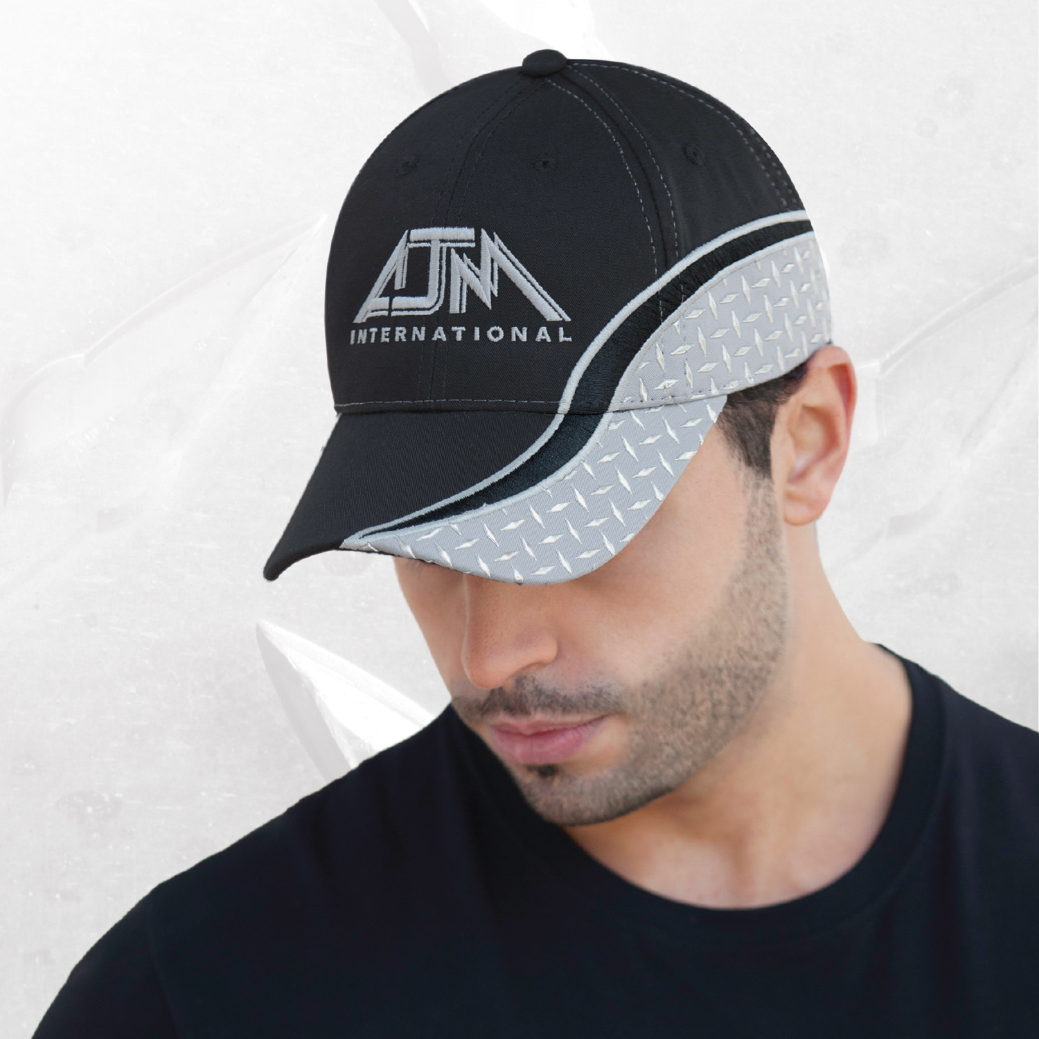 6 Panel Constructed Contour (Diamond Plate) Cap — AJM 5928M - Image 5