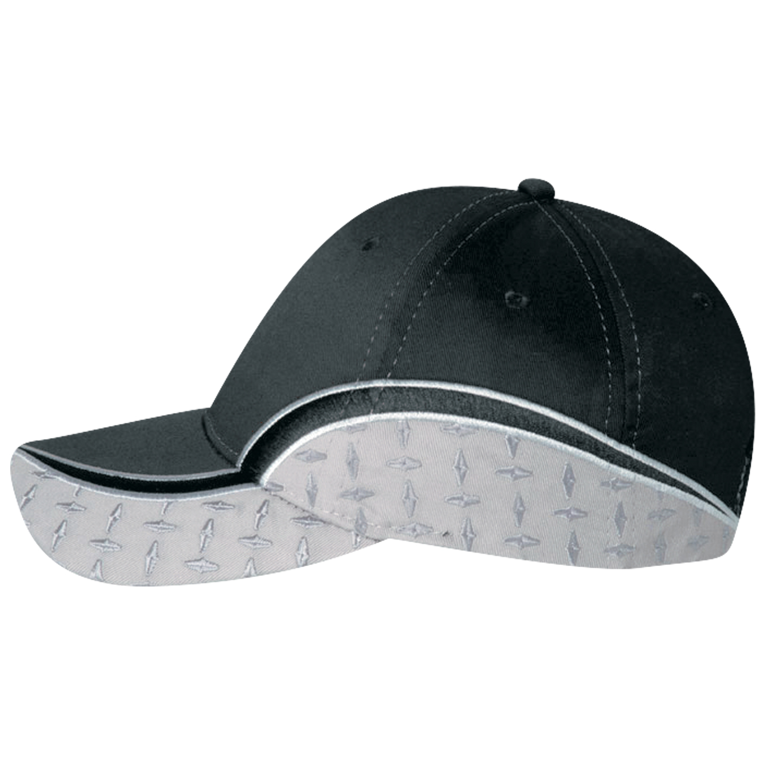 6 Panel Constructed Contour (Diamond Plate) Cap — AJM 5929M - Image 3