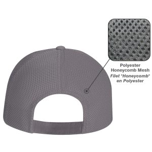 Alternative view of 6 Panel Constructed Contour (Mesh Back) Cap — AJM 5A390M