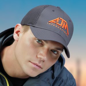 Alternative view of 6 Panel Constructed Contour (Mesh Back, Adjust-A-Fit) Cap — AJM 5A990