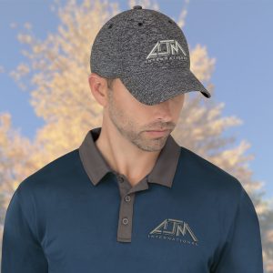 Alternative view of 6 Panel Constructed Full-Fit Cap — AJM 5J630M