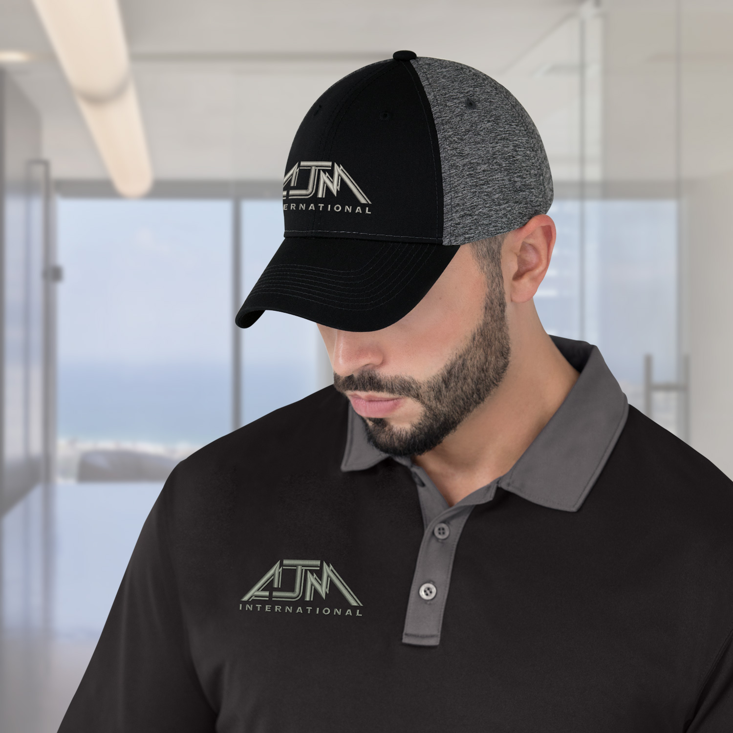 6 Panel Constructed Full-Fit Cap — AJM 5K867M - Image 2