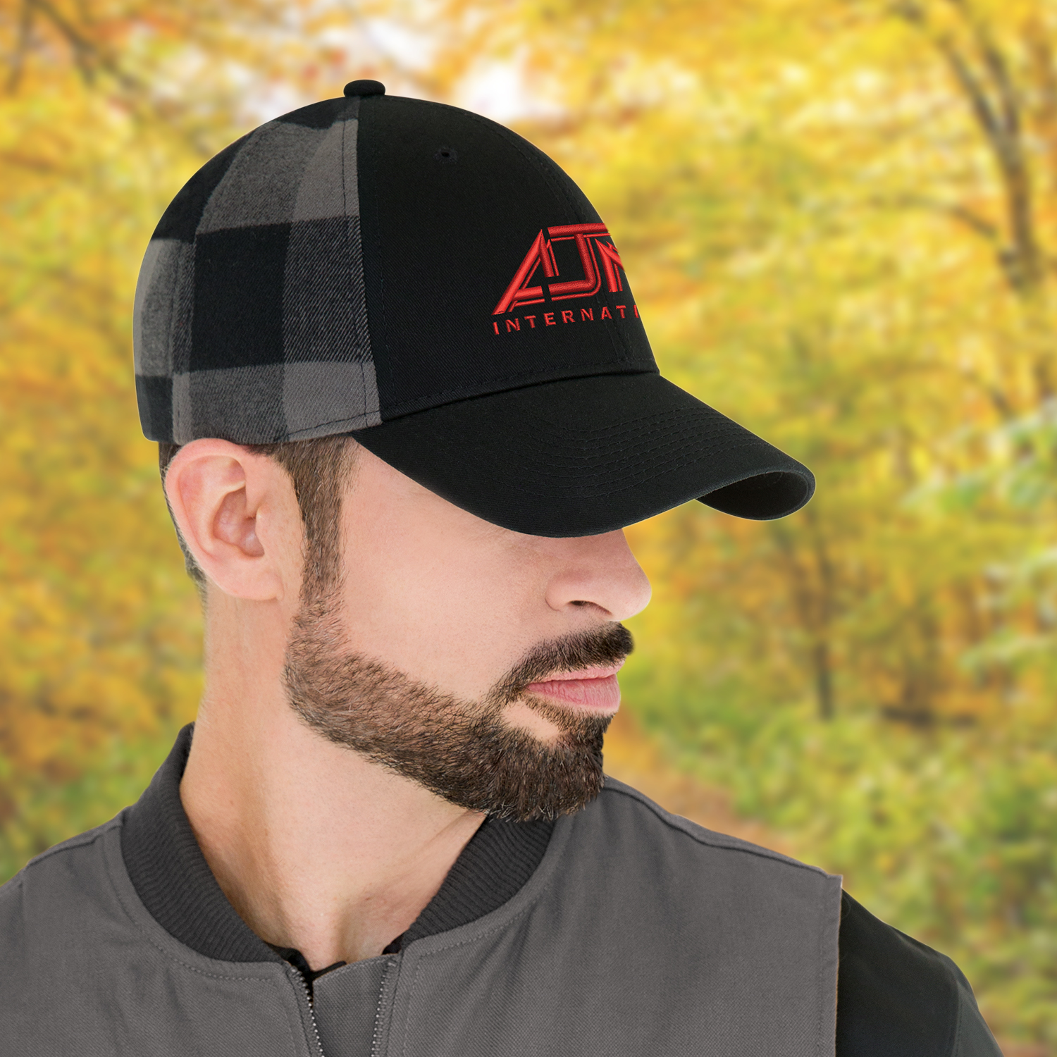 6 Panel Constructed Full-Fit (Lumberjack) Cap — AJM 5Q637M - Image 2