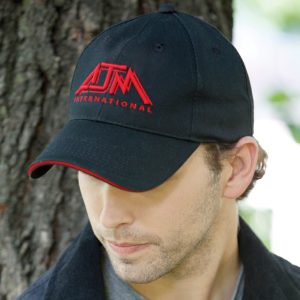 Alternative view of 6 Panel Constructed Full-Fit Cap — AJM 6F580M