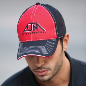 Alternative view of 6 Panel Constructed Full-Fit Cap — AJM 6F617M