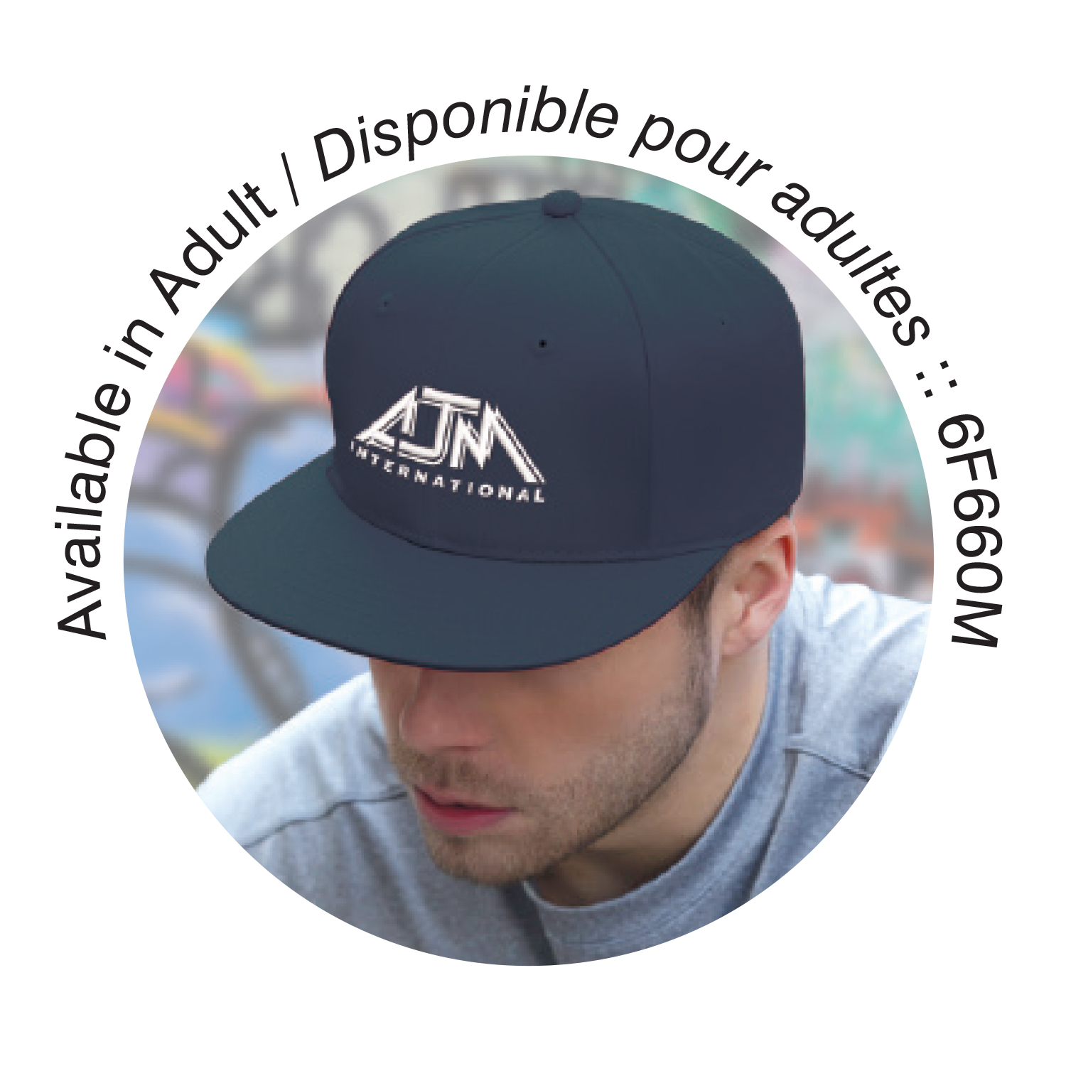 6 Panel Constructed Flat Peak (Youth) Cap — AJM 6F660B - Image 6