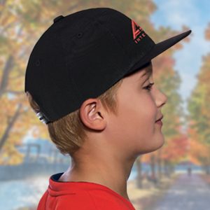 Alternative view of 6 Panel Constructed Flat Peak (Youth) Cap — AJM 6F660B