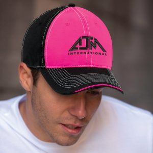 Alternative view of 6 Panel Constructed Full-Fit Cap — AJM 6G617M