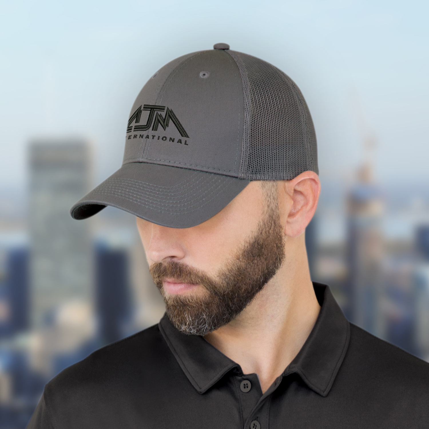 6 Panel Constructed Full-Fit (Mesh Back) Cap — AJM 6H640M - Image 3