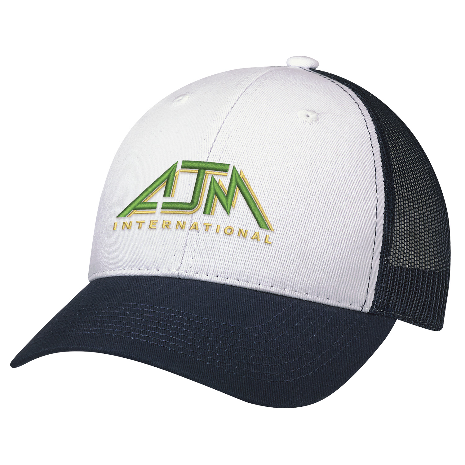 6 Panel Constructed Full-Fit (Mesh Back) Cap — AJM 6H641M