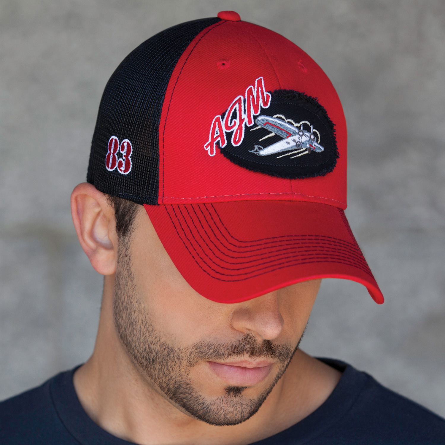 6 Panel Constructed Full-Fit (Mesh Back) Cap — AJM 6H647M - Image 3