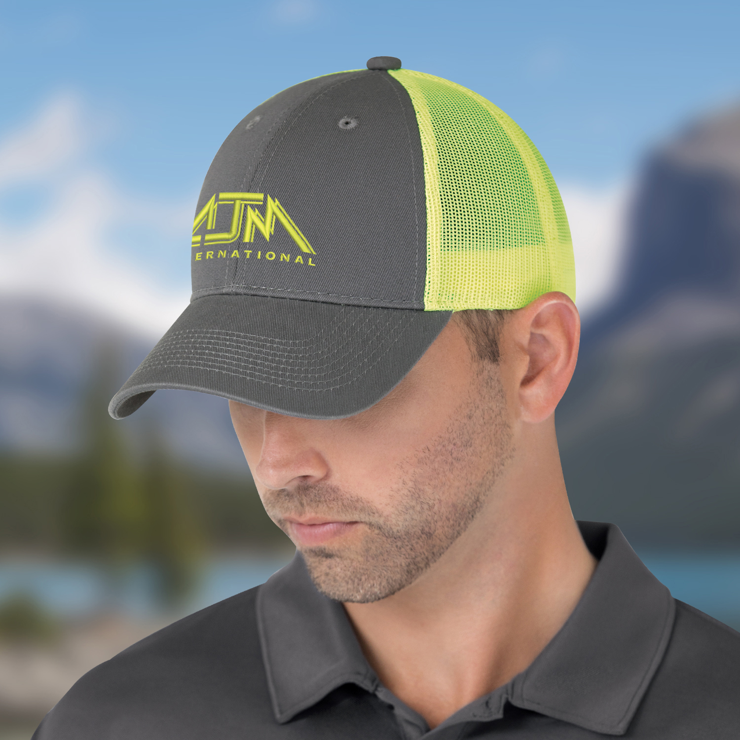 6 Panel Constructed Full-Fit (Mesh Back) Cap — AJM 6H647M - Image 5