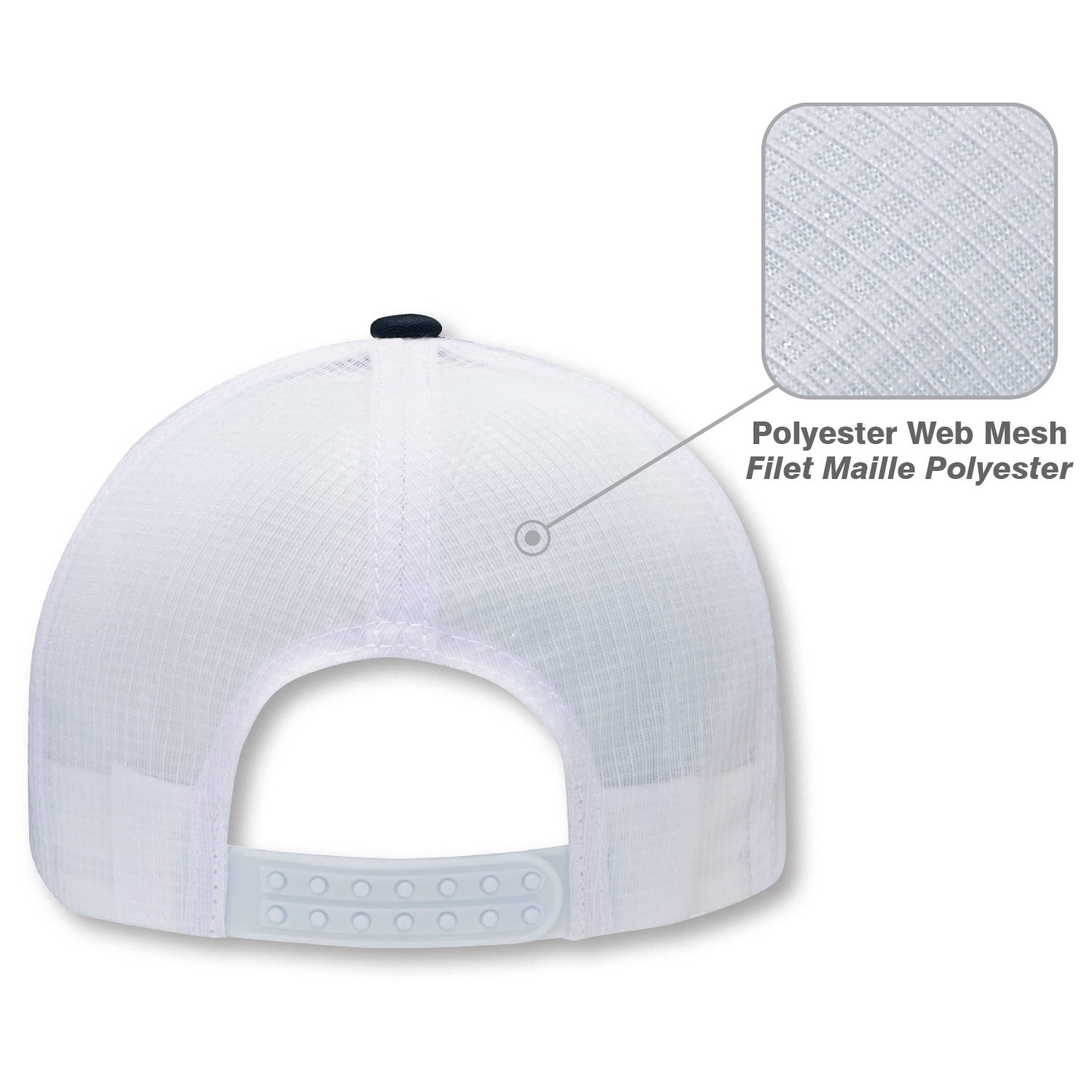 6 Panel Constructed Full-Fit (Mesh Back) Cap — AJM 6L649M - Image 6