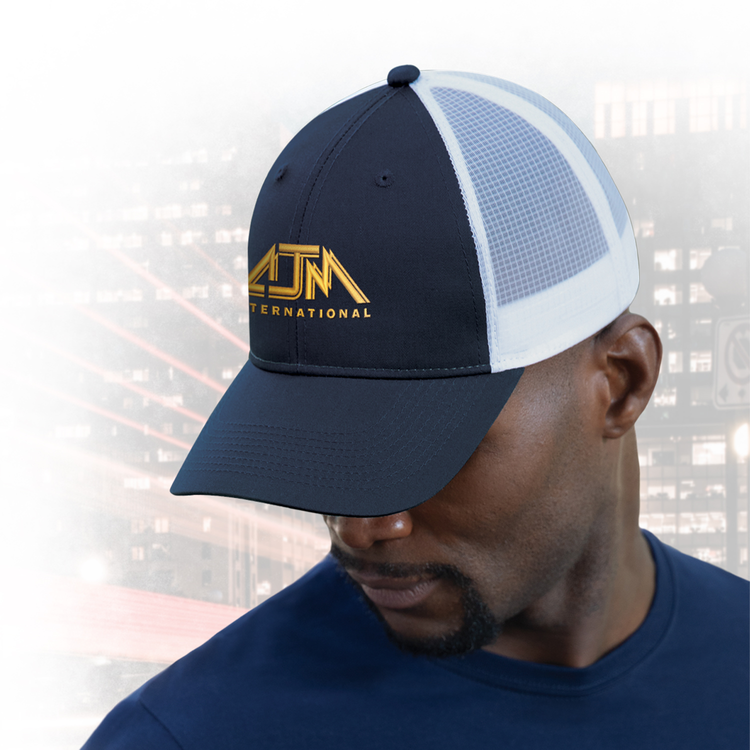 6 Panel Constructed Full-Fit (Mesh Back) Cap — AJM 6L649M - Image 3