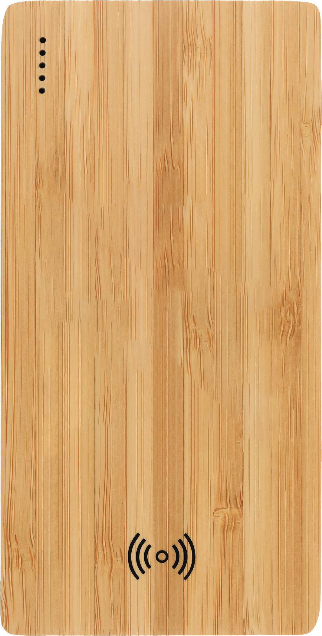 FSC® 100% Bamboo 5000 mAh Wireless Power Bank - Image 2
