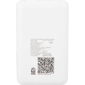 Alternative view of UL Listed Connect 5000 mAh Wireless Power Bank
