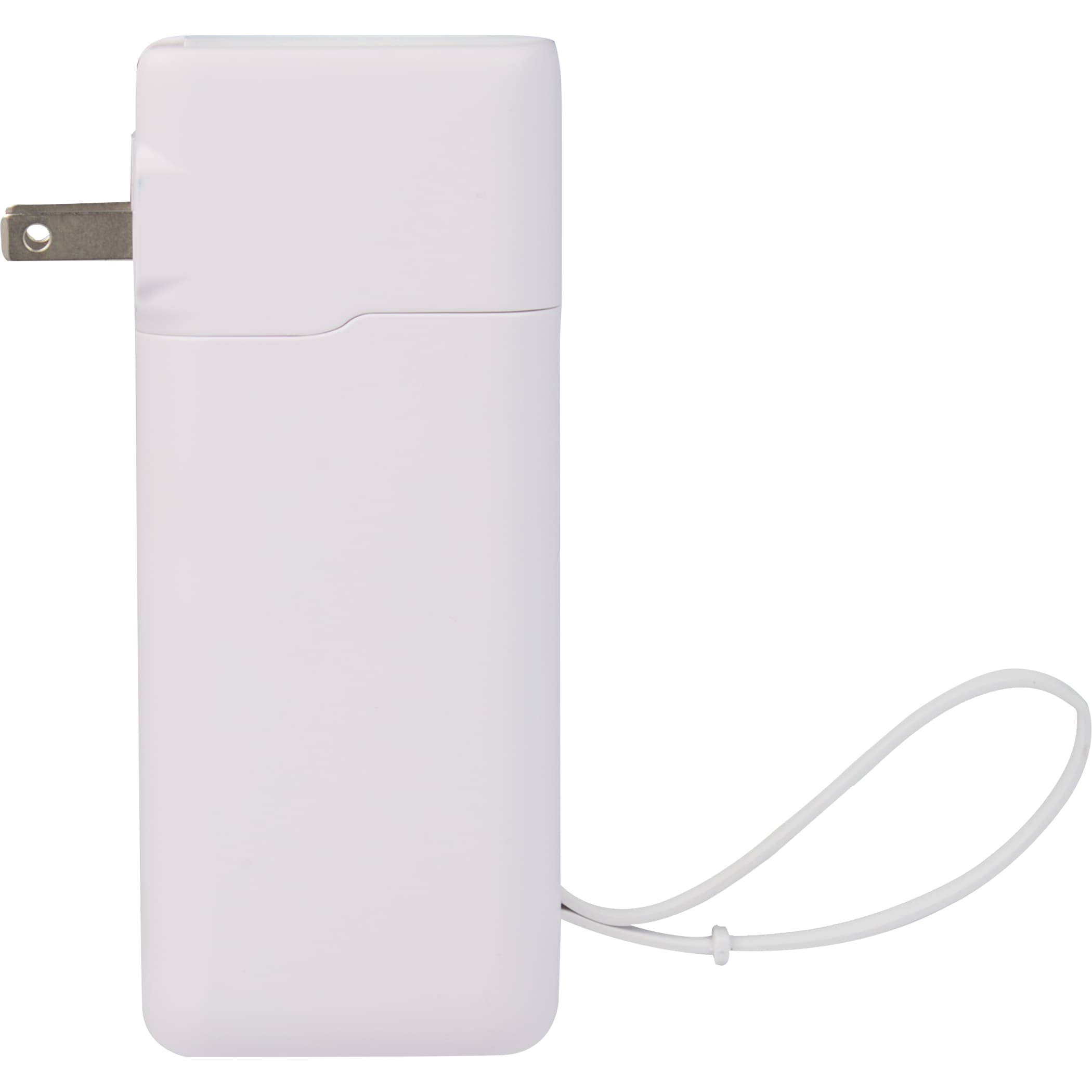 UL Listed 10,000 mAh 20W PD Power Bank with AC Plug - Image 8