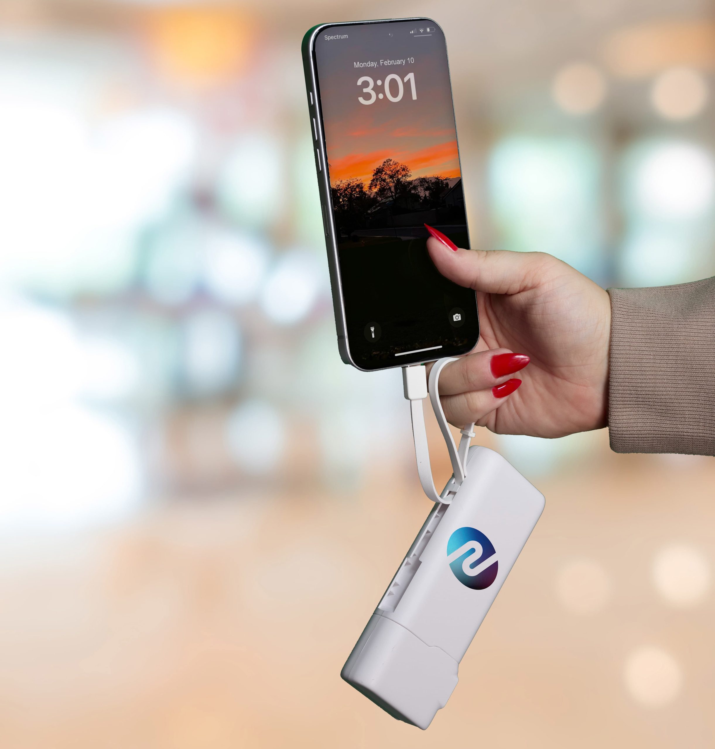UL Listed 10,000 mAh 20W PD Power Bank with AC Plug - Image 10