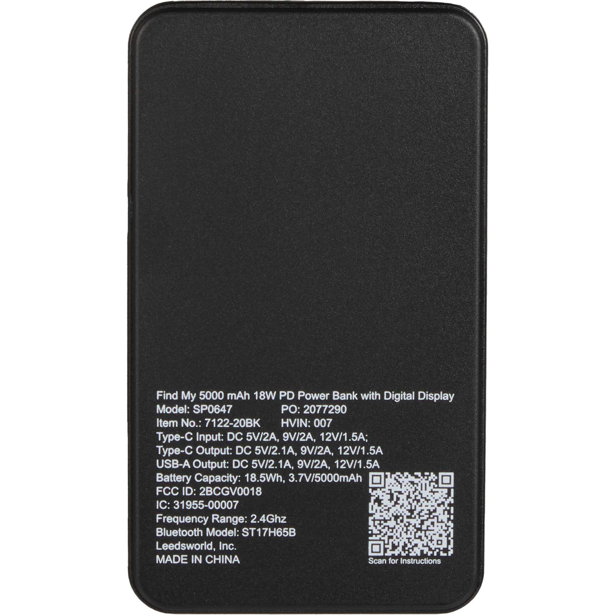 Find My 5,000 mAh 18W PD Power Bank with Digital Display - Image 4
