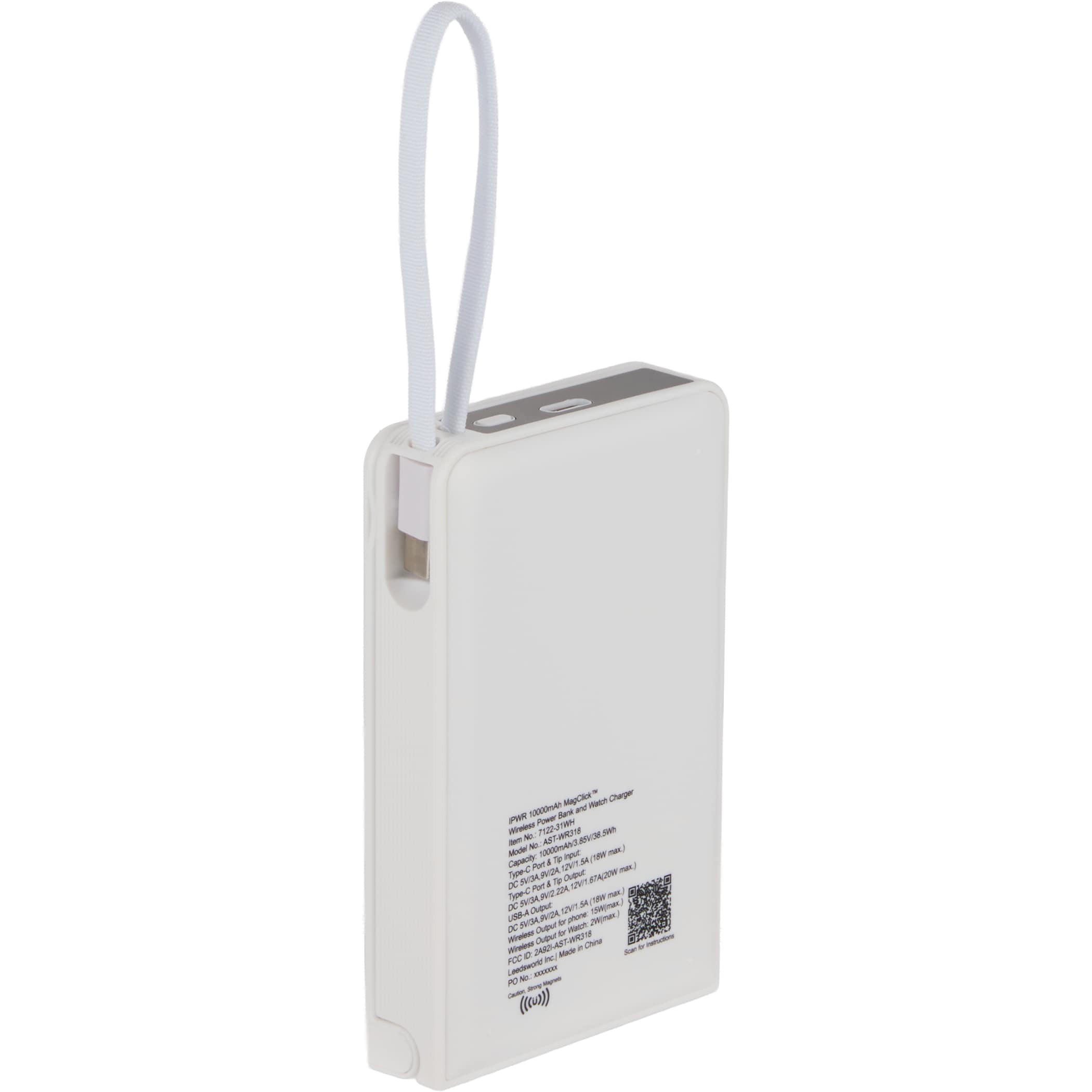IPWR 10,000 mAh MagClick™ Wireless Power Bank and iWatch Charger - Image 3