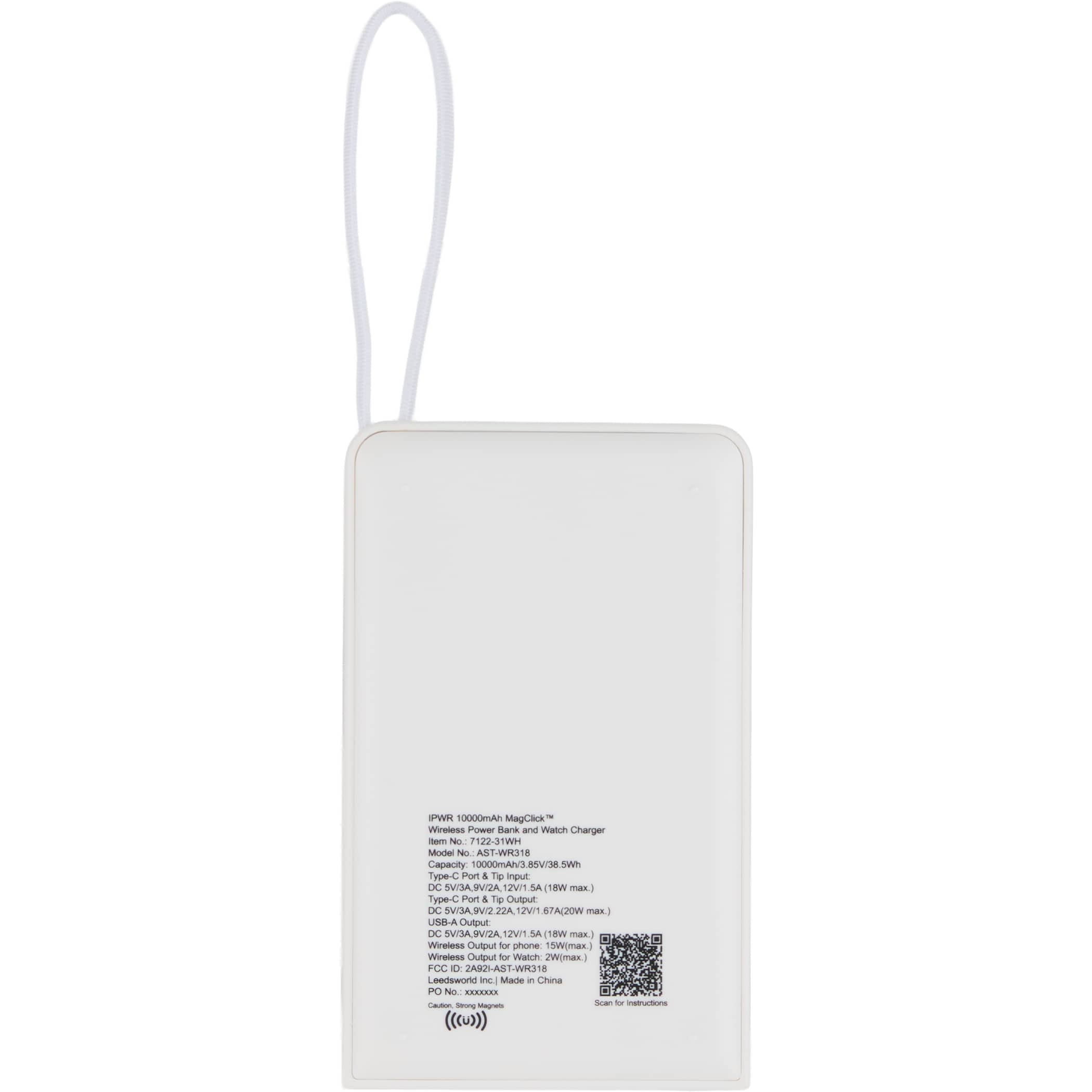 IPWR 10,000 mAh MagClick™ Wireless Power Bank and iWatch Charger - Image 4
