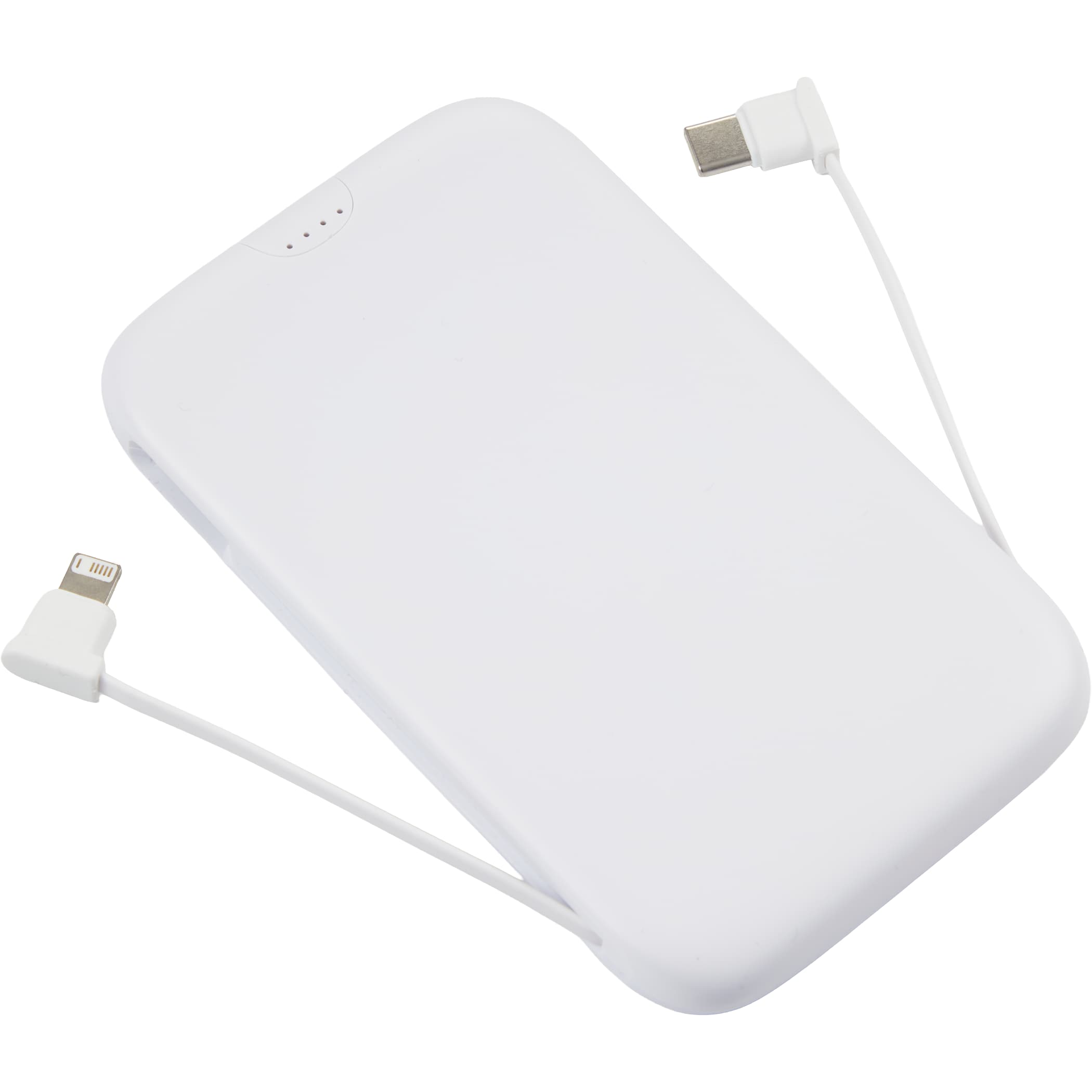 UL Listed 5,000 mAh 20W Power Bank with Integrated Cables - Image 4
