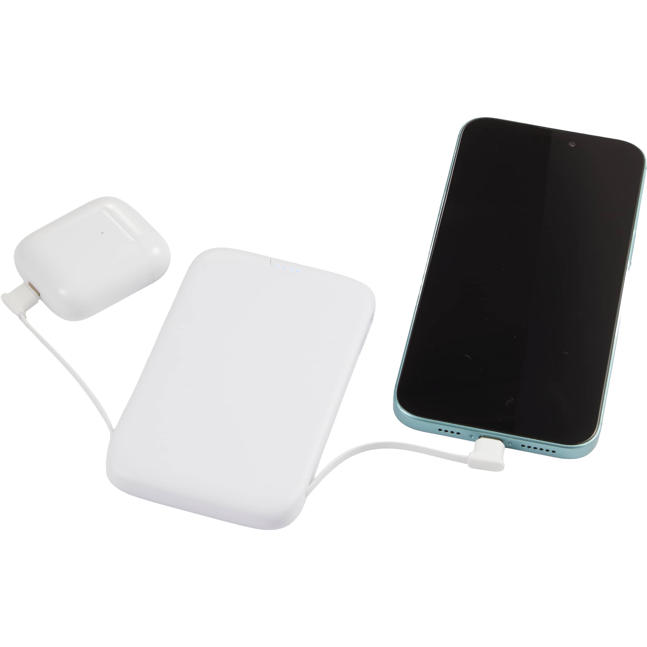 UL Listed 5,000 mAh 20W Power Bank with Integrated Cables - Image 7