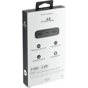 Alternative view of mophie® Power Boost 20,000 mAh Power Bank with USB-C Port