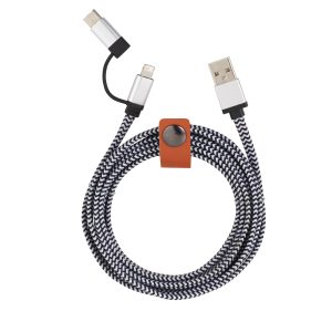 Paramount 3-in-1 Fabric Charging Cable